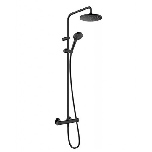 Душевая система HANSGROHE Vernis Blend 26276670 с термостатом черная матовая Душевая система HANSGROHE Vernis Blend 26276670 с термостатом черная матовая
